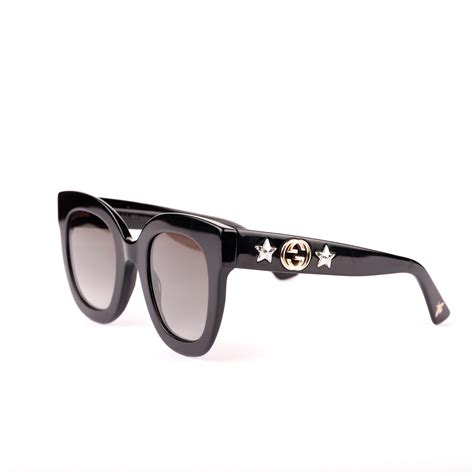 round-frame acetate sunglasses with star gucci replica|authentic gucci sunglasses excellent condition.